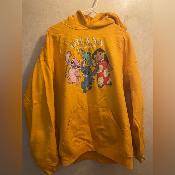 Disney Lilo & Stitch Yellow Hoodie - Picture 1 of 6